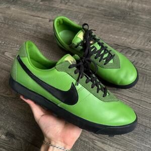 Rare Green Black Nike Bode Leather Rubber Sneaker Shoe